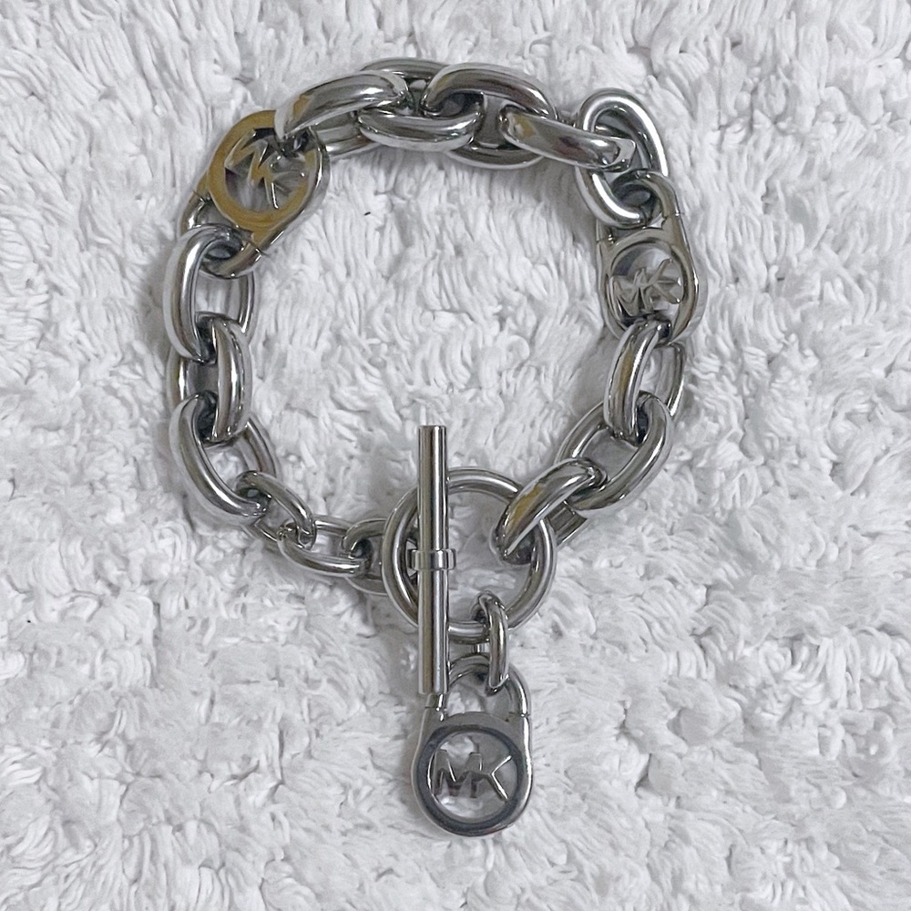 Michael Kors Logo Bracelet- Silver NWOT